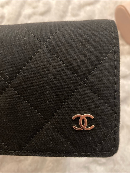 CHANEL Handbags - CHANEL Black Quilted eyewear case with Gold CC Accent